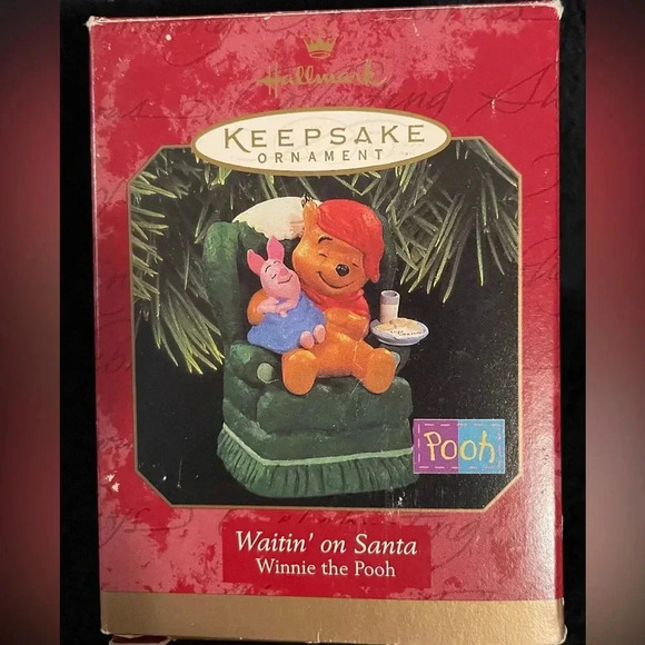 Hallmark Other - Vintage Hallmark 1997 Winnie the Pooh Piglet Waitin on Santa Christmas Ornament